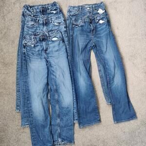 Old Navy Set of Five Jeans Original Loose and Straight Leg Boy's Size 14